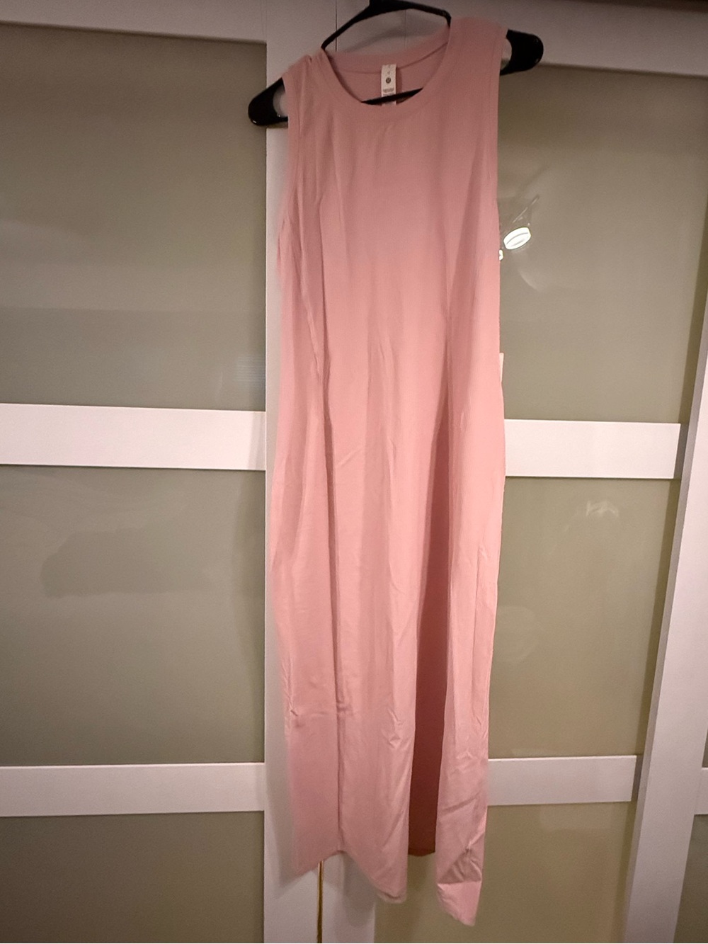 lululemon athletica All Aligned Ribbed Midi Dress in Pink Haze